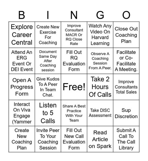 events similar to coach bingo